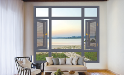 135断桥窗纱一体